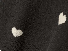 Name It black hjerter striktrøje